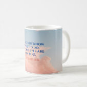 聖書の聖句 |信仰、勇気付けられる引用文マグカップ コーヒーマグカップ (正面右)