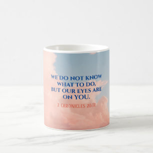 聖書の聖句 信仰、勇気付けられる引用文マグカップ コーヒーマグカップ