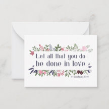 聖書の聖句：愛の中で行われること