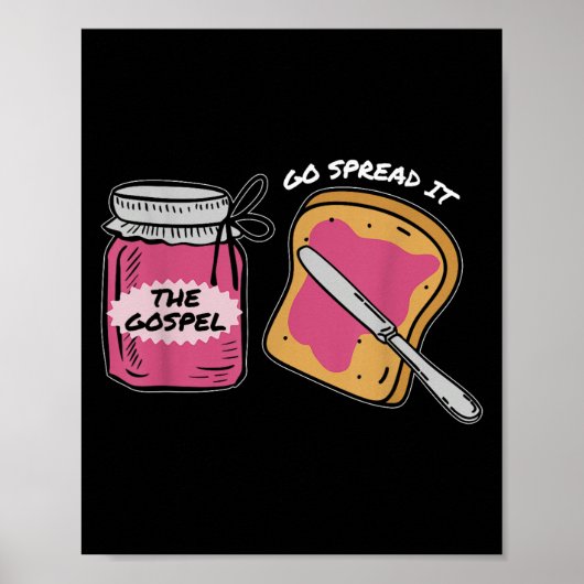 聖書の聖句、福音おもしろいを広める ポスター (正面)