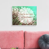 聖書の聖句:私はキリストを通して全てのことをすることができる キャンバスプリント (インサイチュ (リビング))