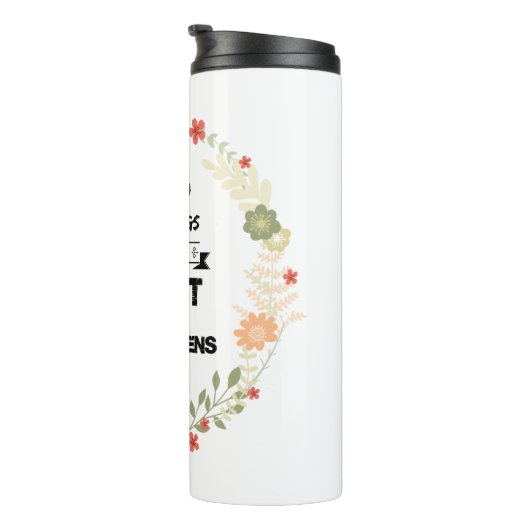 聖書の聖句:私はキリストを通して全てのことをすることができる タンブラー (回転右)