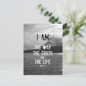 聖書の聖句：私は道、真理、生命である ポストカード (スタンド正面)