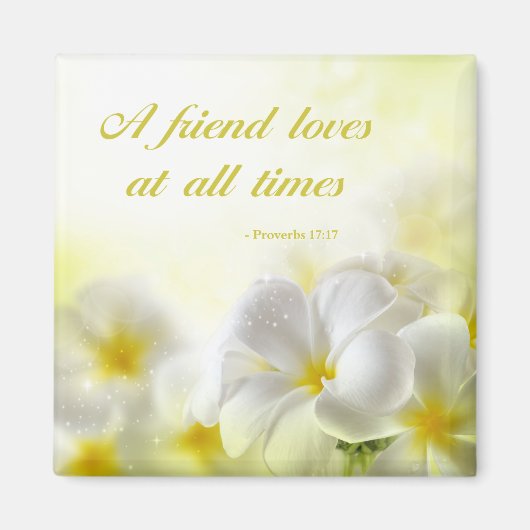 聖書の聖句 |箴言17:17 | マグネット (正面)