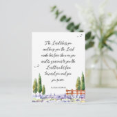 聖書の聖句 – 賛美's：主聖なる書物、 経典 ポストカード (スタンド正面)