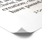 聖書の聖句， 2コリント5:17 ポスター (角)