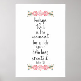 聖書の聖句 – Esther 4:14 ポスター