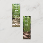 聖書の聖句GODの言葉が私にミニブックマークを導く スキニー名刺 (正面/裏面)