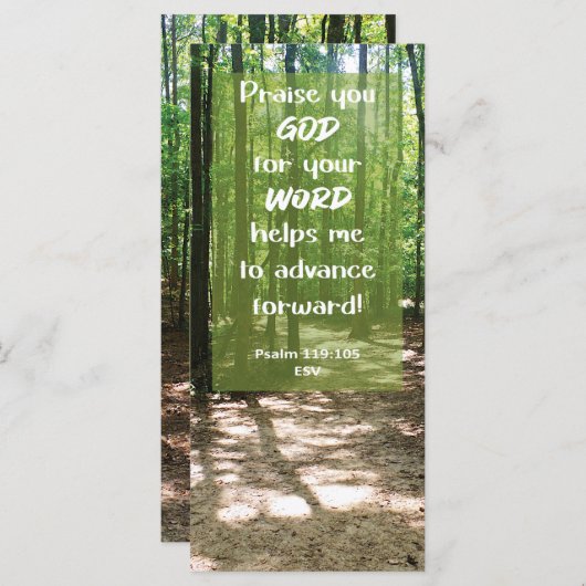 聖書の聖句GODの言葉が私のブックマークを導く (正面/裏面)