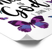 聖書の聖句Iは神の子である1 John 3:1 ポスター (角)