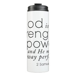 聖書の聖句mug神は私の強いキリスト教の賜物である タンブラー