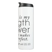 聖書の聖句mug神は私の強いキリスト教の賜物である タンブラー (回転右)