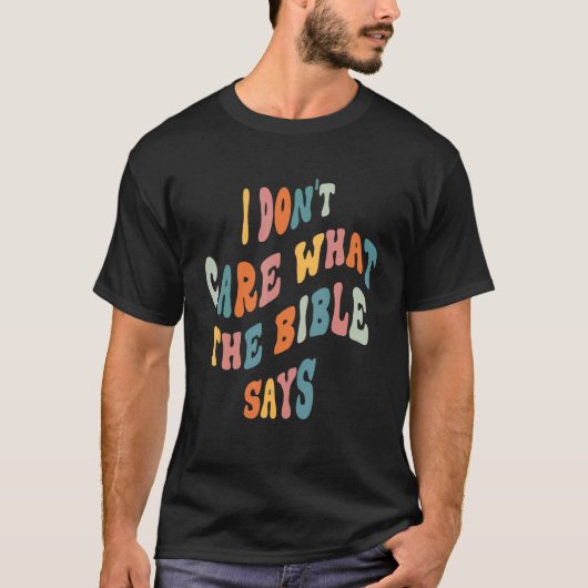 聖書の言気にう事は無い Tシャツ (正面)