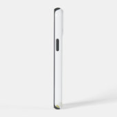 聖書の言葉と花のデザイン  iPhone 15ケース (右側面)