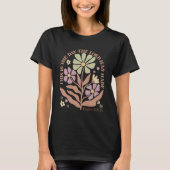 聖書の言葉と野の花 Tシャツ (正面)