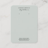 聖書の言葉のイヤリングディスプレイホルダーカード 名刺 (正面)