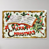 聖書の言葉を添えたクリスマスの挨拶 ポスター (正面)
