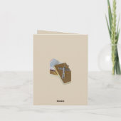 聖書の言葉引用文イエス十字架ネックレス ノートカード (裏面)