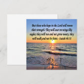 聖書の言葉：イザヤ書40:31 招待状 (正面/裏面)