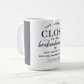 聖書の言葉 - 主は近くにいらっしゃる コーヒーマグカップ (正面左)