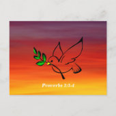 聖書の記憶 箴言3:3-4 愛と忠誠 ポストカード (裏面)