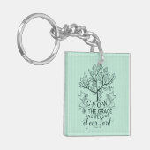 聖書の詩がグレース·キー·チェーンで成長 キーホルダー (正面左)