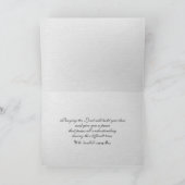 聖書の詩が入ったシンパシーのスイレン カード (内部)