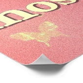 聖書の詩とキリスト教のポスターへブル11:1Chri ポスター (角)