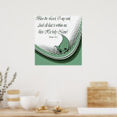 聖書の詩とキリスト教のポスター – Psalms ポスター (キッチン)