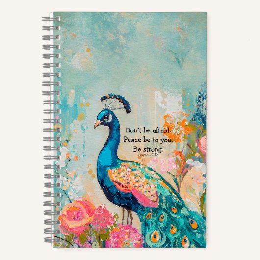 聖書の詩と編集可能な携帯電話ケース ノートブック (正面)