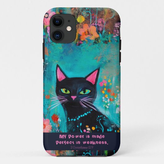 聖書の詩と編集可能な携帯電話ケース Case-Mate iPhoneケース (裏面)