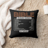 聖書の詩と聖書の非常の番号神 クッション (ブランケット)