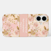 聖書の詩と花のデザイン Case-Mate iPhoneケース (裏面 (横))
