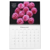 聖書の詩と花の芸術信仰カレンダー カレンダー (2月 2027)
