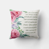 聖書の詩のアイザイアの58:11 クッション (裏面)