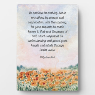 聖書の詩のアートワークを5x7で何も気にしない フォトプラーク