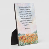 聖書の詩のアートワークを5x7で何も気にしない フォトプラーク (側面)