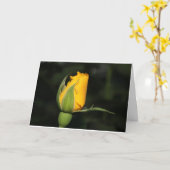 聖書の詩のインスピレーションのばら色カード カード (黄色い花)