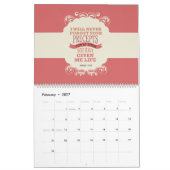 聖書の詩のカレンダー カレンダー (2月 2027)