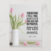 聖書の詩のカードマーク11:24 – はがき (正面)