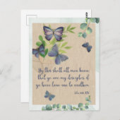 聖書の詩のカードJohn 13:35 KJV – はがき (正面/裏面)