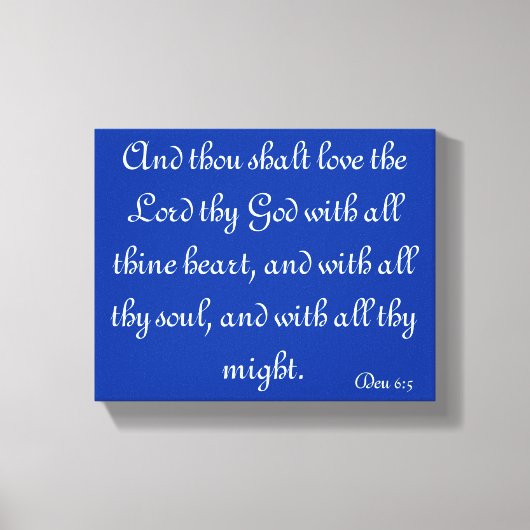 聖書の詩のキャンバス キャンバスプリント (正面)