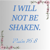 聖書の詩のシール – 箴言16:8 シール (正面)