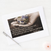 聖書の詩のシール 長方形シール (封筒)