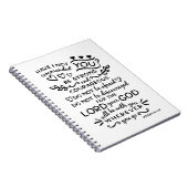 聖書の詩のジョシュアの1:9 ノートブック (右側)