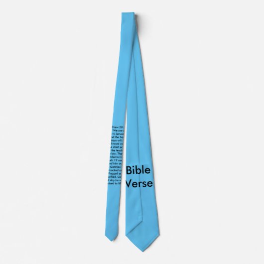 聖書の詩のタイ ネクタイ (裏面)