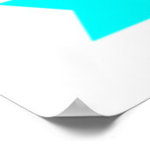 聖書の詩のターコイズ | Archival Heavyweight紙 ポスター (角)