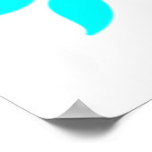 聖書の詩のターコイズ | Archival Heavyweight紙 ポスター (角)