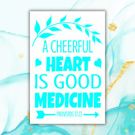 聖書の詩のターコイズ | Archival Heavyweight紙 ポスター