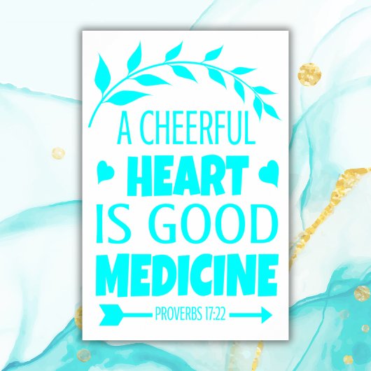 聖書の詩のターコイズ | Archival Heavyweight紙 ポスター